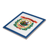 Staatsflagge West Virginia Fliese (Seite)