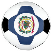 Staatsflagge West Virginia Fußball (Gedreht)