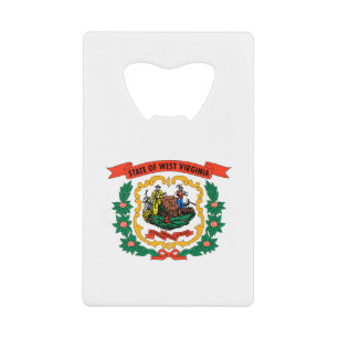 Staatsflagge West Virginia Geldbeutel Flaschenöffner