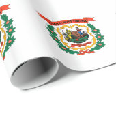 Staatsflagge West Virginia Geschenkpapier (Rolleneckpunkt)