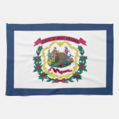 Staatsflagge West Virginia Geschirrtuch (Horizontal)