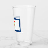 Staatsflagge West Virginia Glas (Links)
