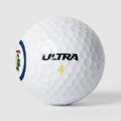 Staatsflagge West Virginia Golfball (Logo)