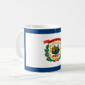 Staatsflagge West Virginia Kaffeetasse (Vorderseite Links)