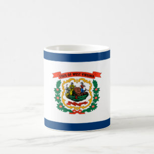Staatsflagge West Virginia Kaffeetasse