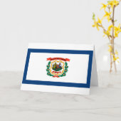 Staatsflagge West Virginia Karte (Gelbe Blume)