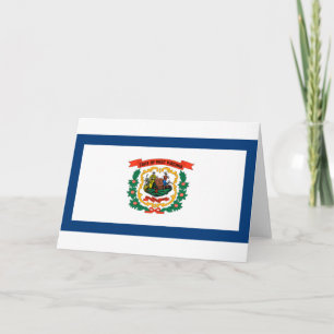 Staatsflagge West Virginia Karte