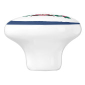 Staatsflagge West Virginia Keramikknauf (Seitenansicht)