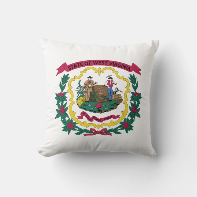 Staatsflagge West Virginia Kissen (Vorderseite)