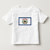 Staatsflagge West Virginia Kleinkind T-shirt (Vorderseite)