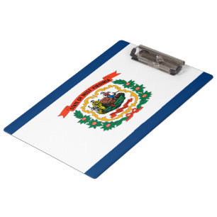 Staatsflagge West Virginia Klemmbrett