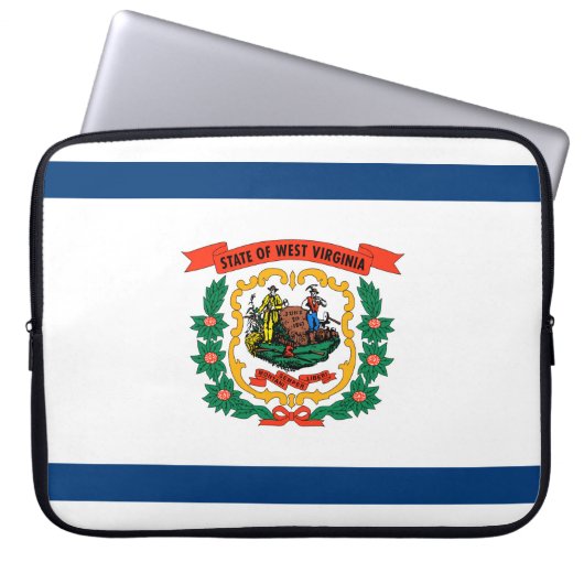 Staatsflagge West Virginia Laptopschutzhülle (Vorderseite)