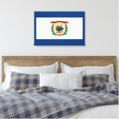 Staatsflagge West Virginia Leinwanddruck (Insitu (Schlafzimmer))