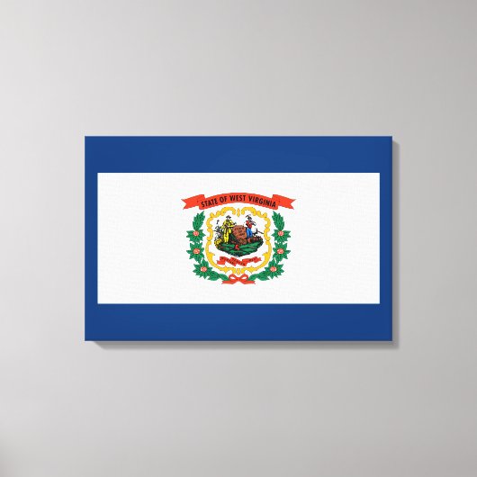 Staatsflagge West Virginia Leinwanddruck (Vorderseite)