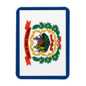 Staatsflagge West Virginia Magnet (Vertikal)