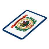 Staatsflagge West Virginia Magnet (Linke Seite)