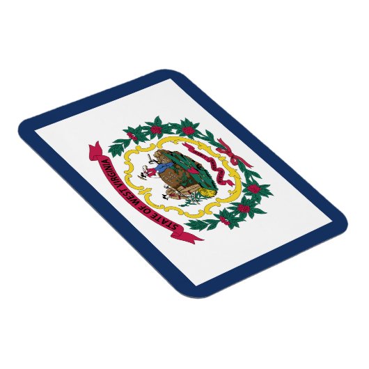 Staatsflagge West Virginia Magnet (Rechte Seite)