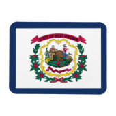 Staatsflagge West Virginia Magnet (Horizontal)