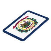Staatsflagge West Virginia Magnet (Linke Seite)