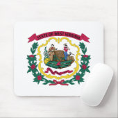 Staatsflagge West Virginia Mousepad (Mit Mouse)