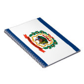 Staatsflagge West Virginia Notizblock (Rechte Seite)