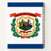 Staatsflagge West Virginia Notizblock (Rückseite)
