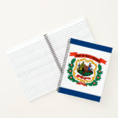 Staatsflagge West Virginia Notizblock (Innenseite)