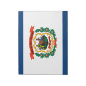 Staatsflagge West Virginia Notizblock (Rotiert)