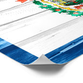 Staatsflagge West Virginia Poster (Ecke)