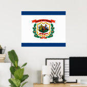 Staatsflagge West Virginia Poster (Heimbüro)