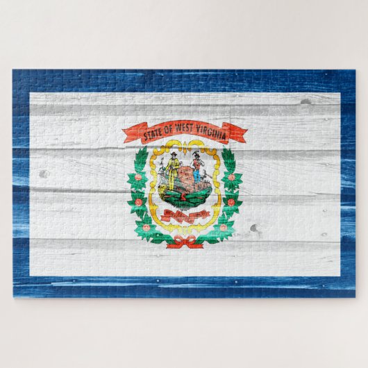 Staatsflagge West Virginia Puzzle (Horizontal)