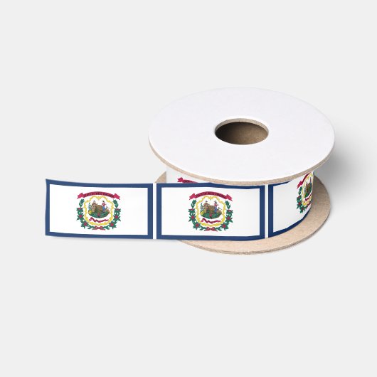 Staatsflagge West Virginia Satinband (Spule)