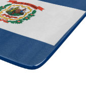 Staatsflagge West Virginia Schneidebrett (Ecke)
