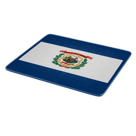 Staatsflagge West Virginia Schneidebrett (Ecke)