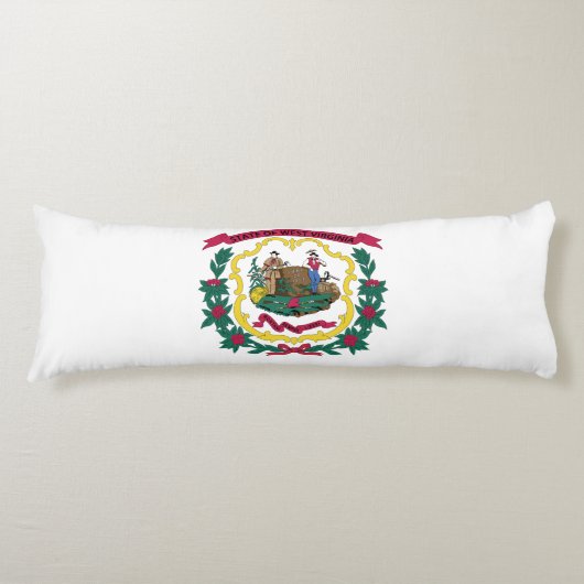 Staatsflagge West Virginia Seitenschläferkissen (Vorderseite)