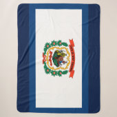 Staatsflagge West Virginia Sherpadecke (Vorderseite)