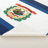 Staatsflagge West Virginia Sherpadecke (3/4)
