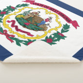 Staatsflagge West Virginia Sherpadecke (3/4)