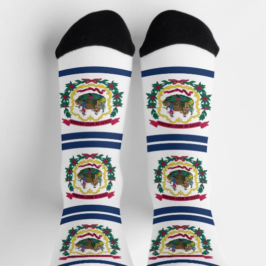 Staatsflagge West Virginia Socken (Oben)
