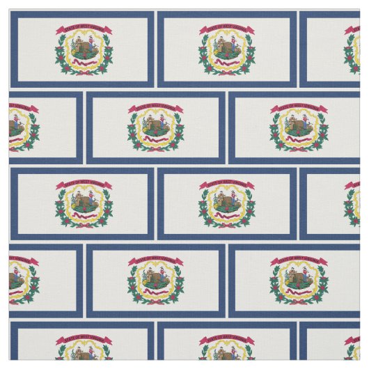 Staatsflagge West Virginia Stoff (Muster)