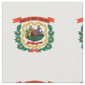 Staatsflagge West Virginia Stoff (Nahaufnahme)