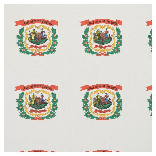 Staatsflagge West Virginia Stoff (Muster)