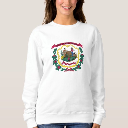 Staatsflagge West Virginia Sweatshirt (Vorderseite)