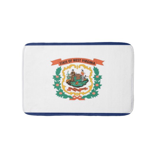 Staatsflagge West Virginia, USA Badematte (Vorderseite)