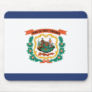 Staatsflagge West Virginia, USA Mousepad