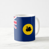 Staatsflagge Western Australien Kaffeetasse (VorderseiteRechts)