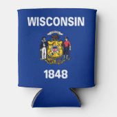 Staatsflagge Wisconsin Dosenkühler (Vorderseite)