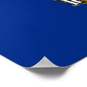 Staatsflagge Wisconsin Poster (Ecke)