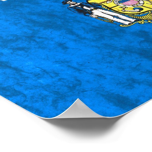 Staatsflagge Wisconsin Poster (Ecke)