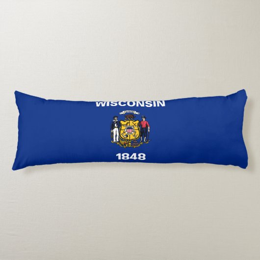 Staatsflagge Wisconsin Seitenschläferkissen (Vorderseite)